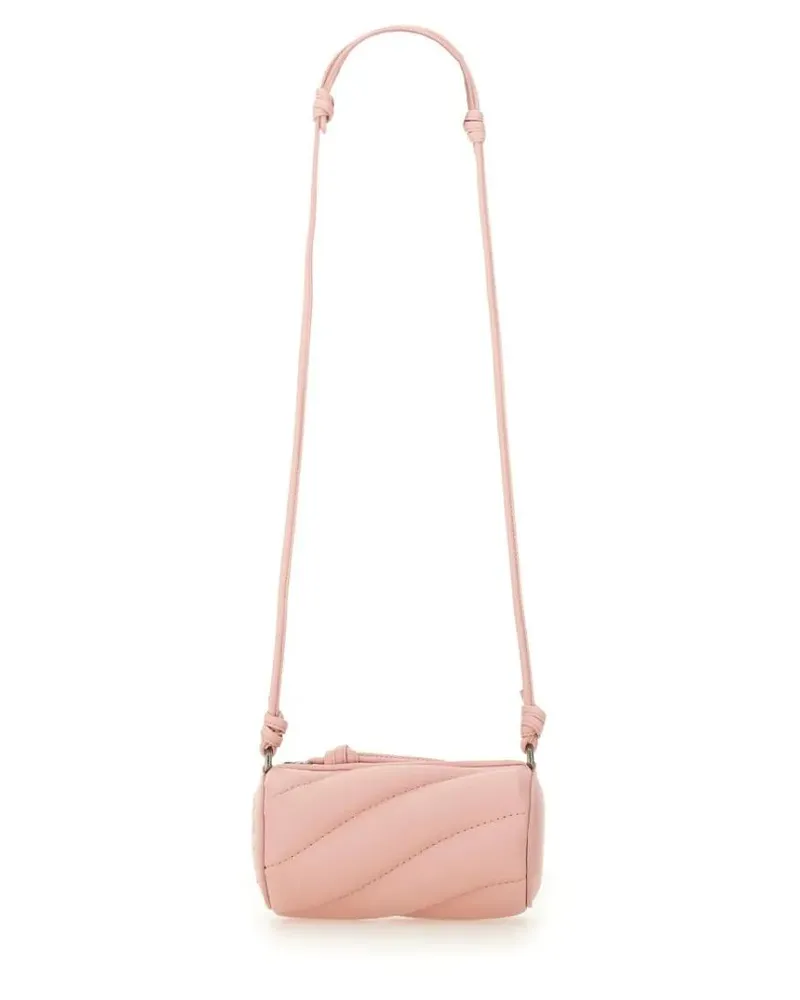 Fiorucci Hobo Bags Cylindrical Quilted Micro Mella Bag pink Rosa