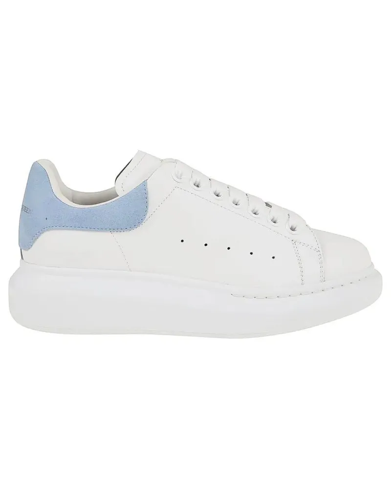 Alexander McQueen Low-Top Sneaker Oversized White Leather Sneakers weiß Weiß