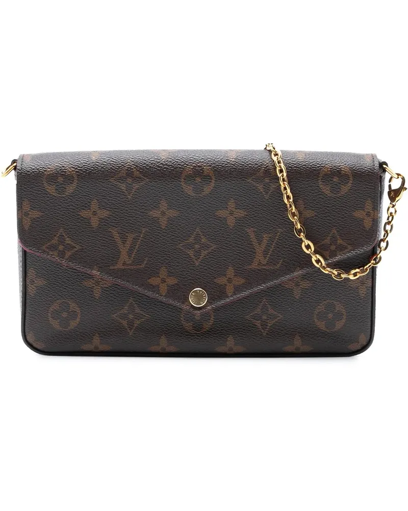 Louis Vuitton Hobo Bags Monogram Pochette Felicie braun Braun