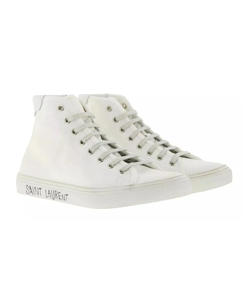 Saint Laurent Sneaker Malibu Hightop Sneaker weiß Weiß