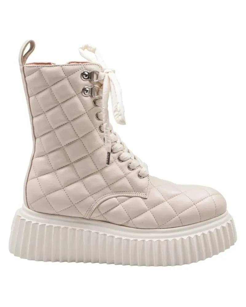 Attilio Giusti Leombruni Stiefel Quilted Leather Softy Lowboot Ankle Boot grau Grau