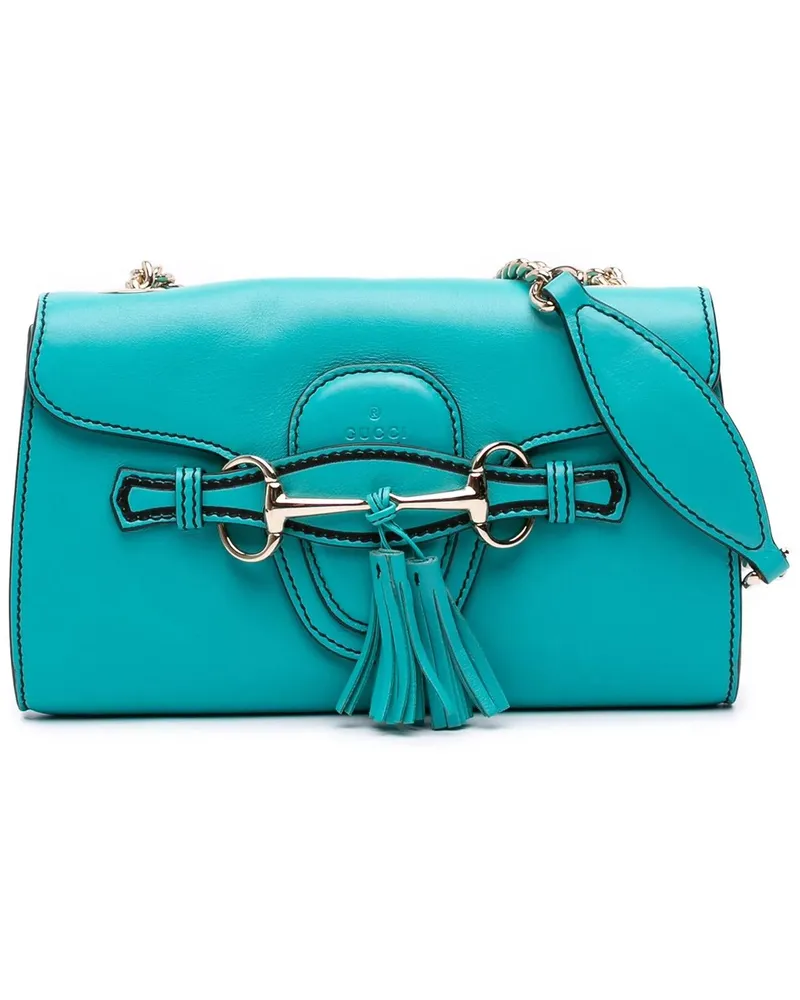 Gucci Hobo Bags Small Leather Emily Crossbody blau Blau