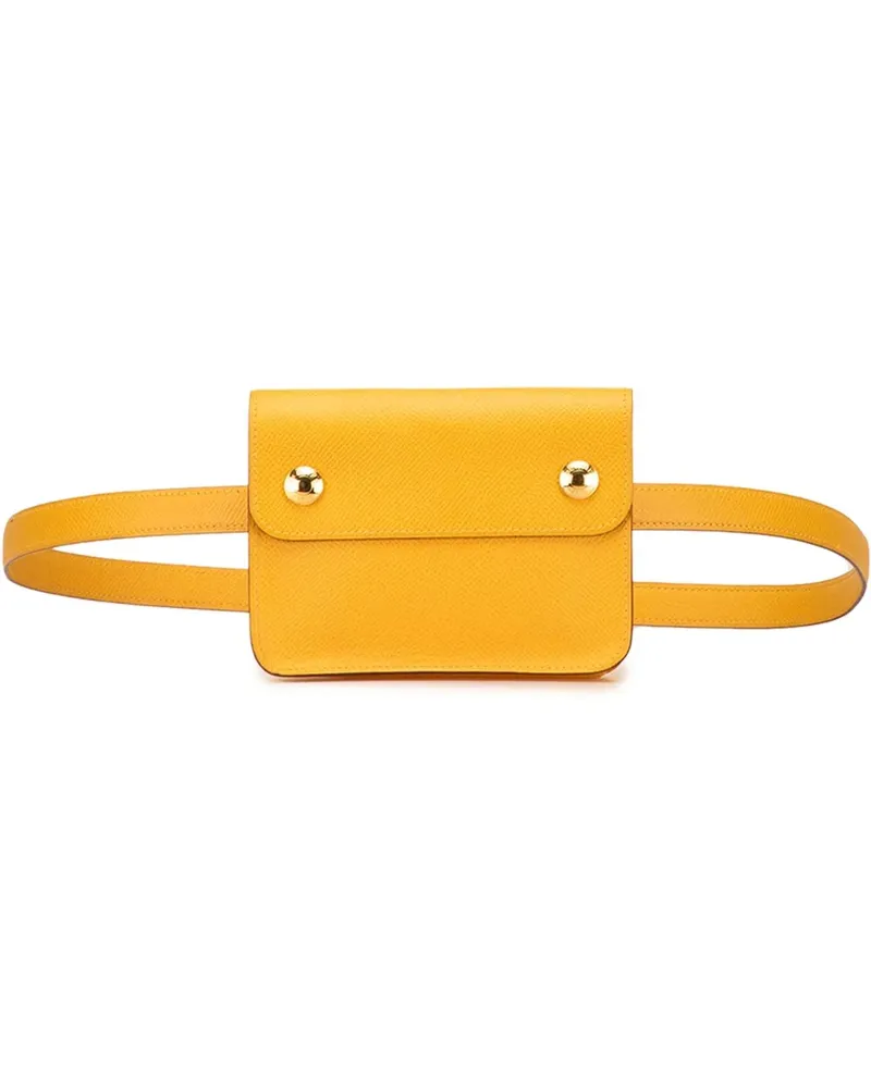 Hermès Bauchtaschen Courchevel Pochette Belt Bag gelb Gelb