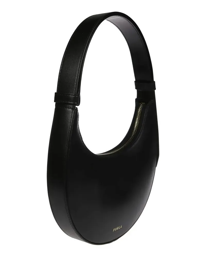 Furla Hobo Bags Curved Silhouette Mini Shoulder Bag schwarz Schwarz