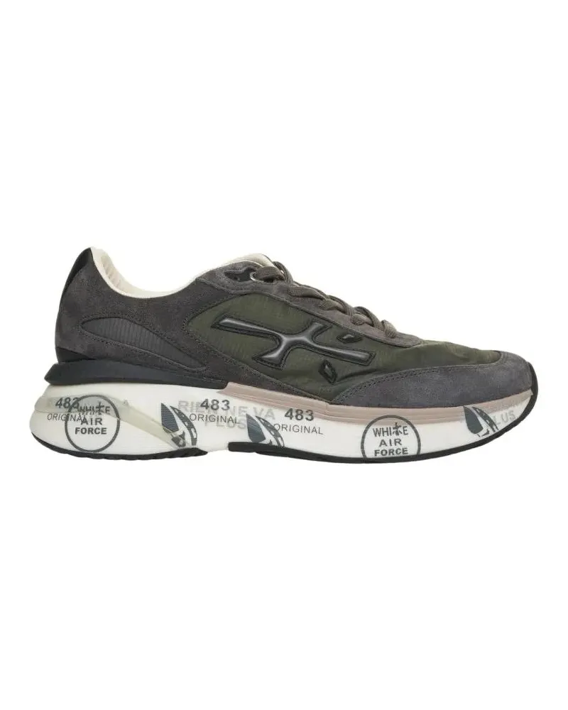Premiata Low-Top Sneaker Moerun Sneakers With Suede And Fabric Combination grau Grau