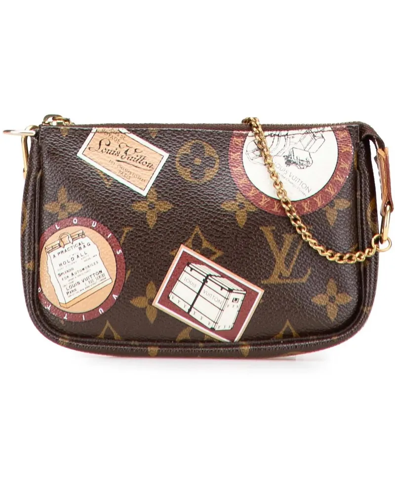 Louis Vuitton Crossbody Bags Monogram Patch Mini Pochette Accessoires braun Braun