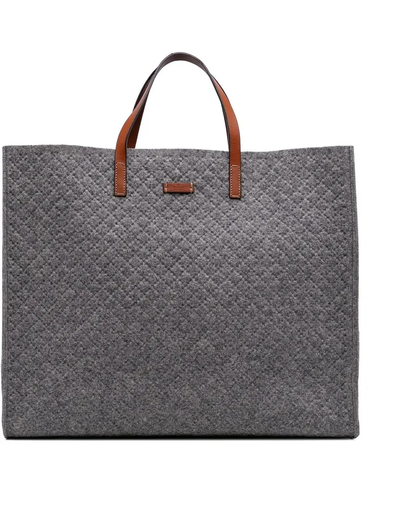 Gucci Shopper Diamante Wool Tote grau Grau