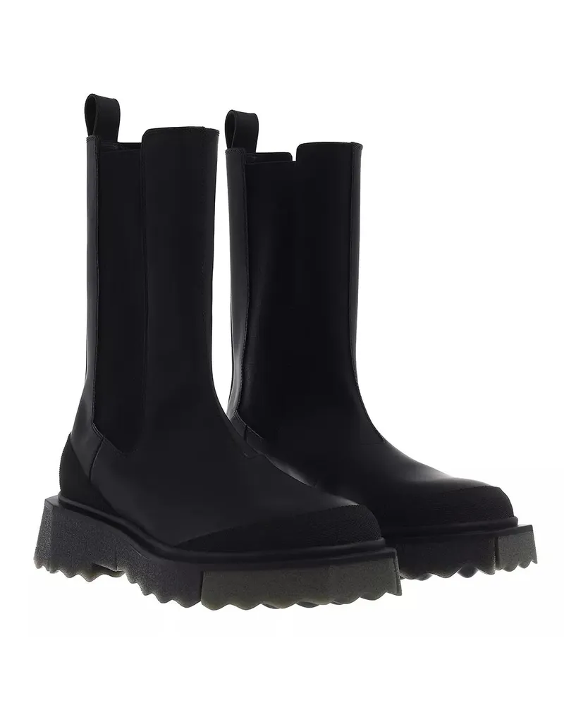 OFF-WHITE Stiefel & Boots Calf Sponge Chelsea Boot schwarz Schwarz