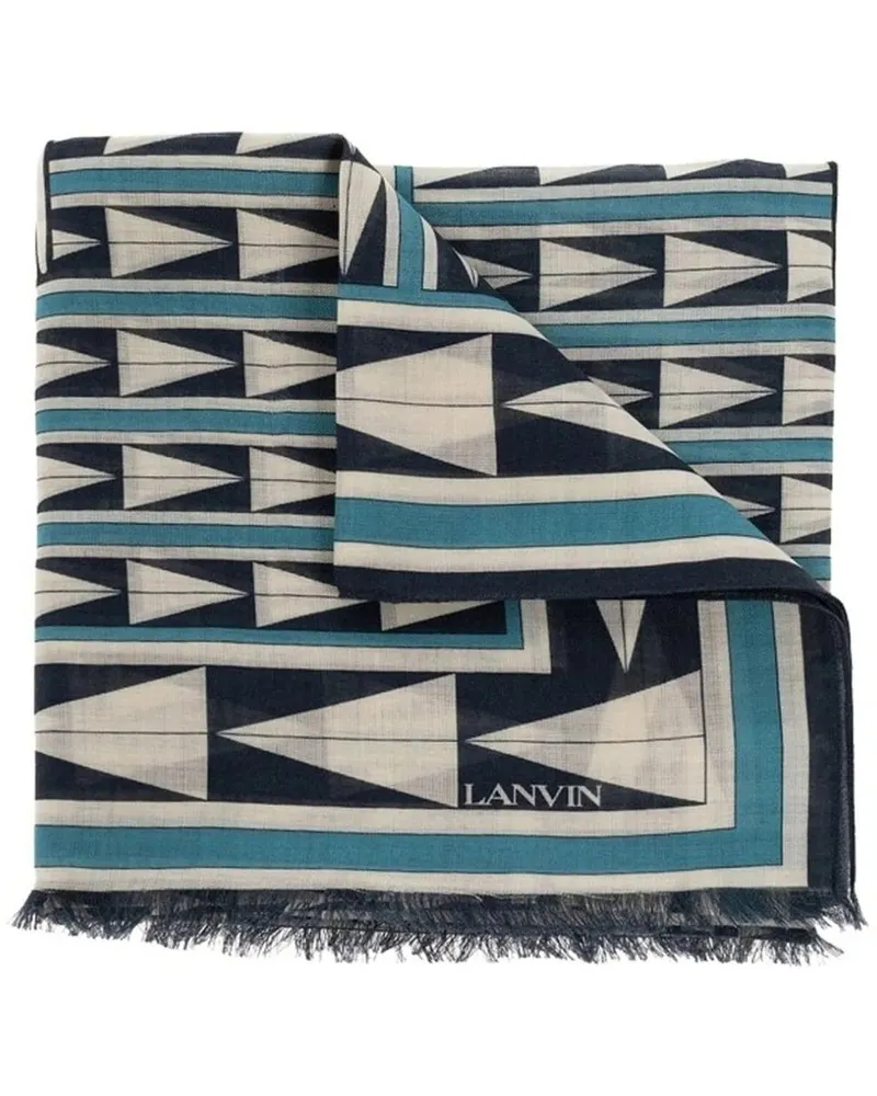 Lanvin Tücher & Schals  Wool Scarf blau Blau