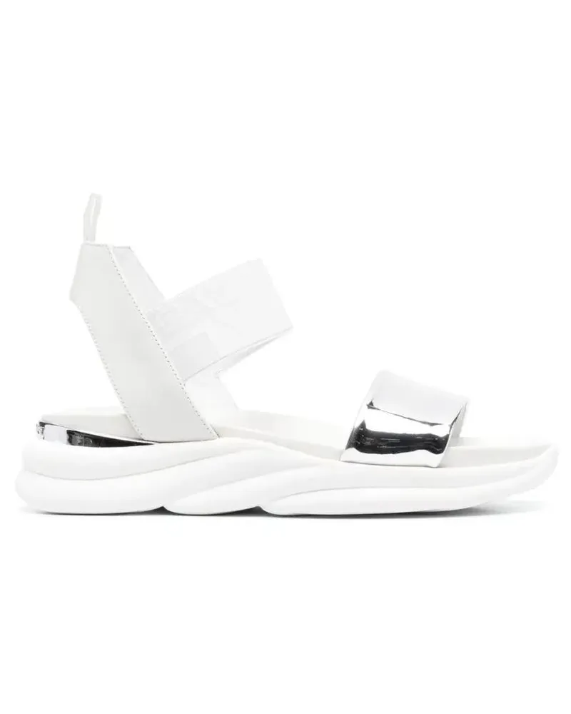Baldinini Sandalen Flat Woman Sandals weiß Weiß