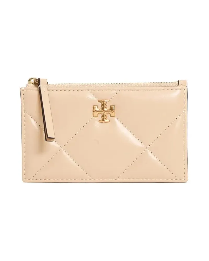 Tory Burch Portemonnaie Zip Card Case Color Vaniglia beige Beige