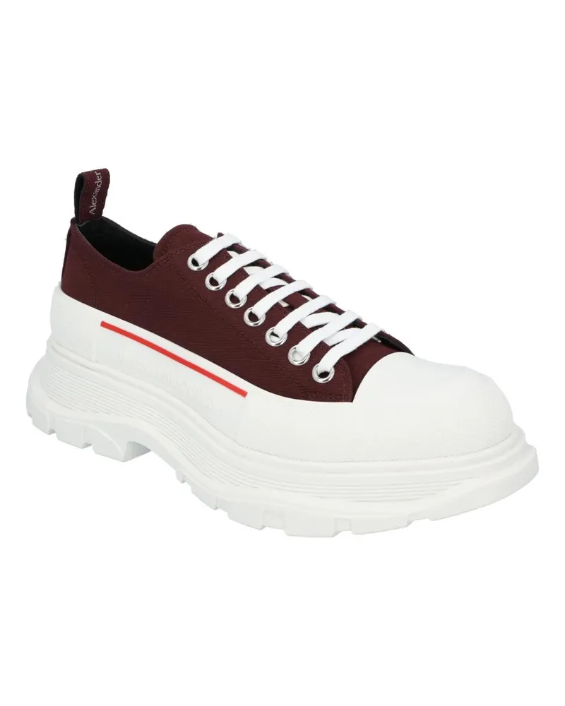 Alexander McQueen Low-Top Sneaker Tread Sneaker 'Burgundy White' rot Rot