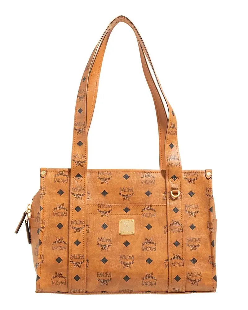 MCM Shopper & Totes Aren Vi Tote Small cognacbraun Cognacbraun