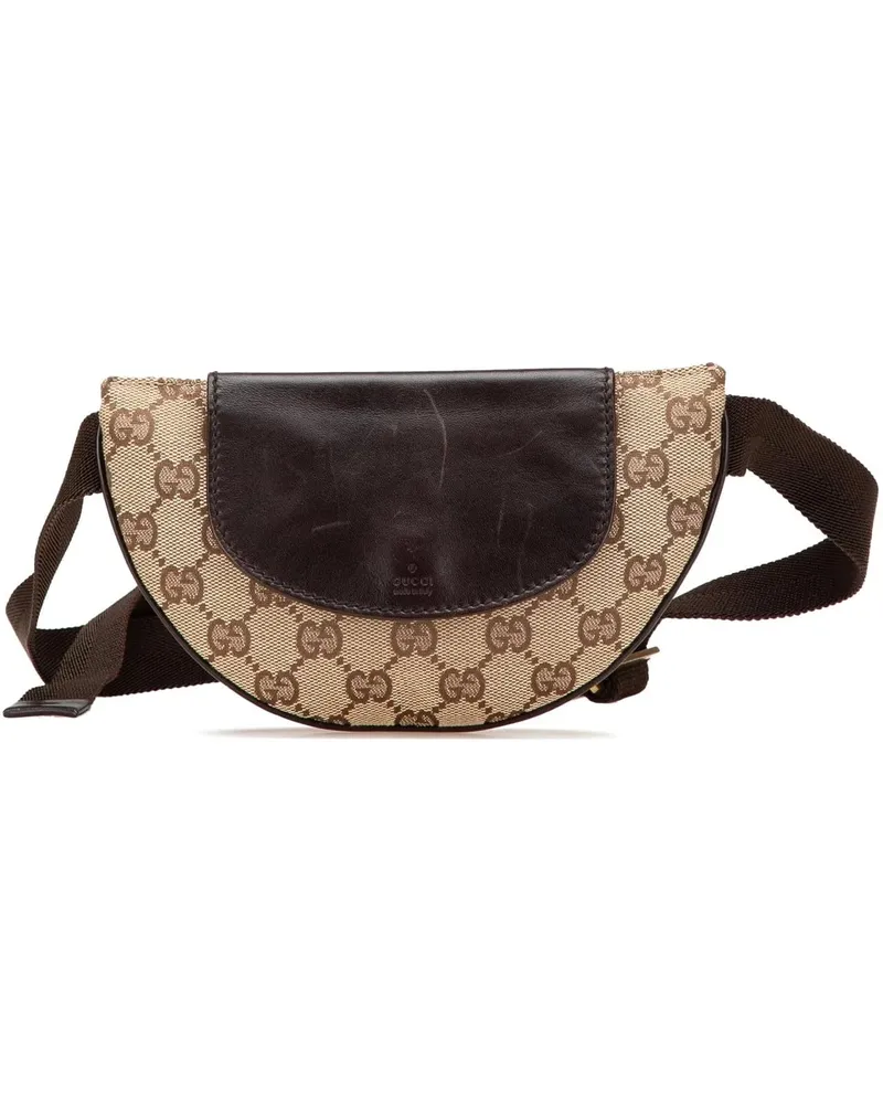 Gucci Bauchtaschen 2000-2015 GG Canvas Belt Bag braun Braun