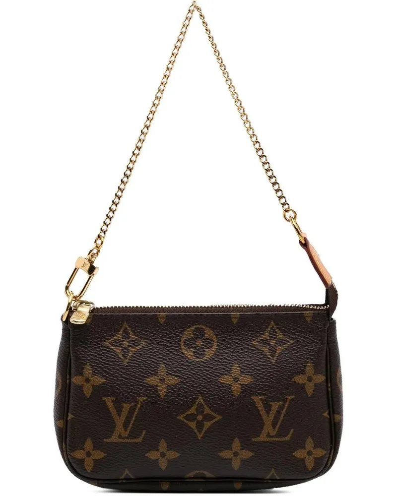 Louis Vuitton Crossbody Bags Monogram Mini Pochette Accessoires braun Braun