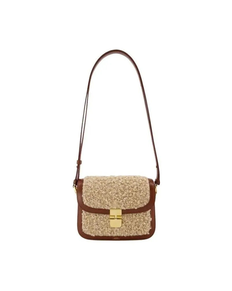 A.P.C. Hobo Bags Grace Small Crossbody - Synthetic - Hazelnut braun Braun