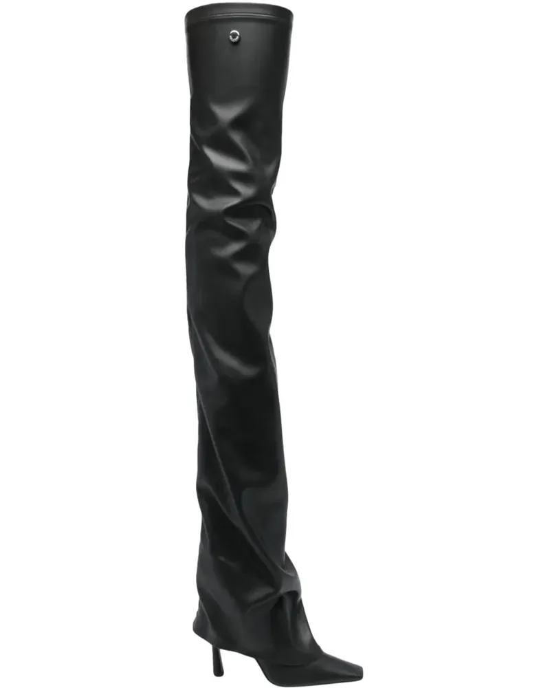 ATTICO Stiefel Robin Otk Thigh High 95mm schwarz Schwarz