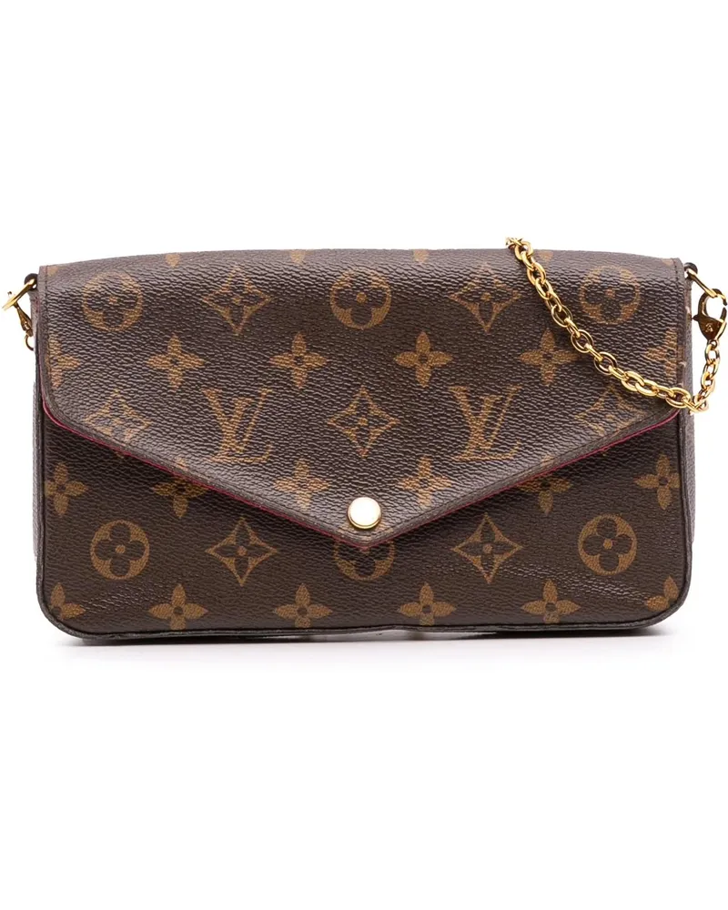 Louis Vuitton Hobo Bags Monogram Pochette Felicie braun Braun