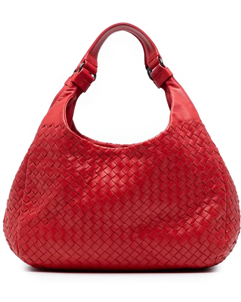 Bottega Veneta Hobo Bags Small Nappa Intrecciato Campana Hobo rot Rot
