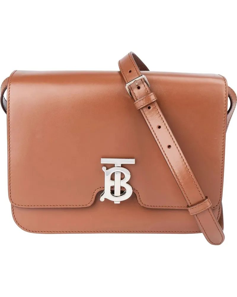 Burberry Crossbody Bags  Brown Leather SM TB Box Crossbody Bag braun Braun