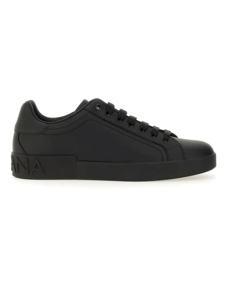 Dolce & Gabbana Low-Top Sneaker Portofino Sneaker schwarz Schwarz