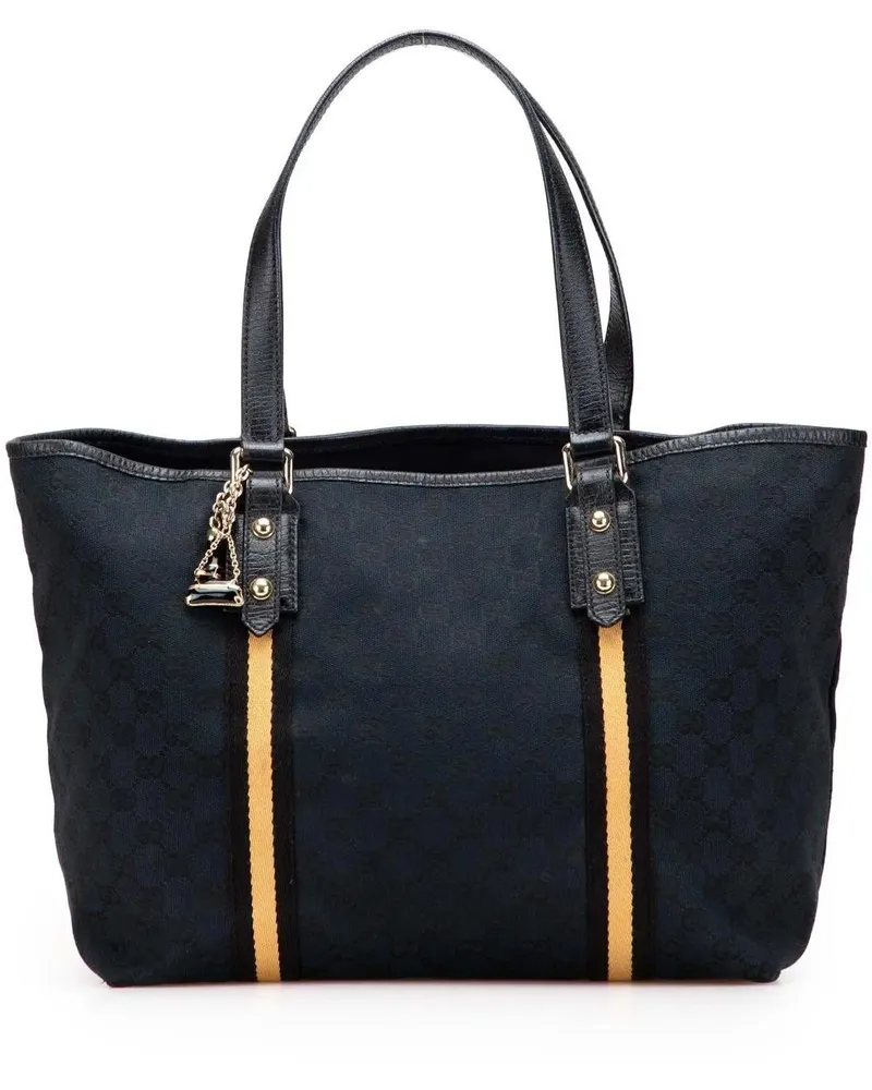 Gucci Shopper Large GG Canvas Jolicoeur Tote schwarz Schwarz