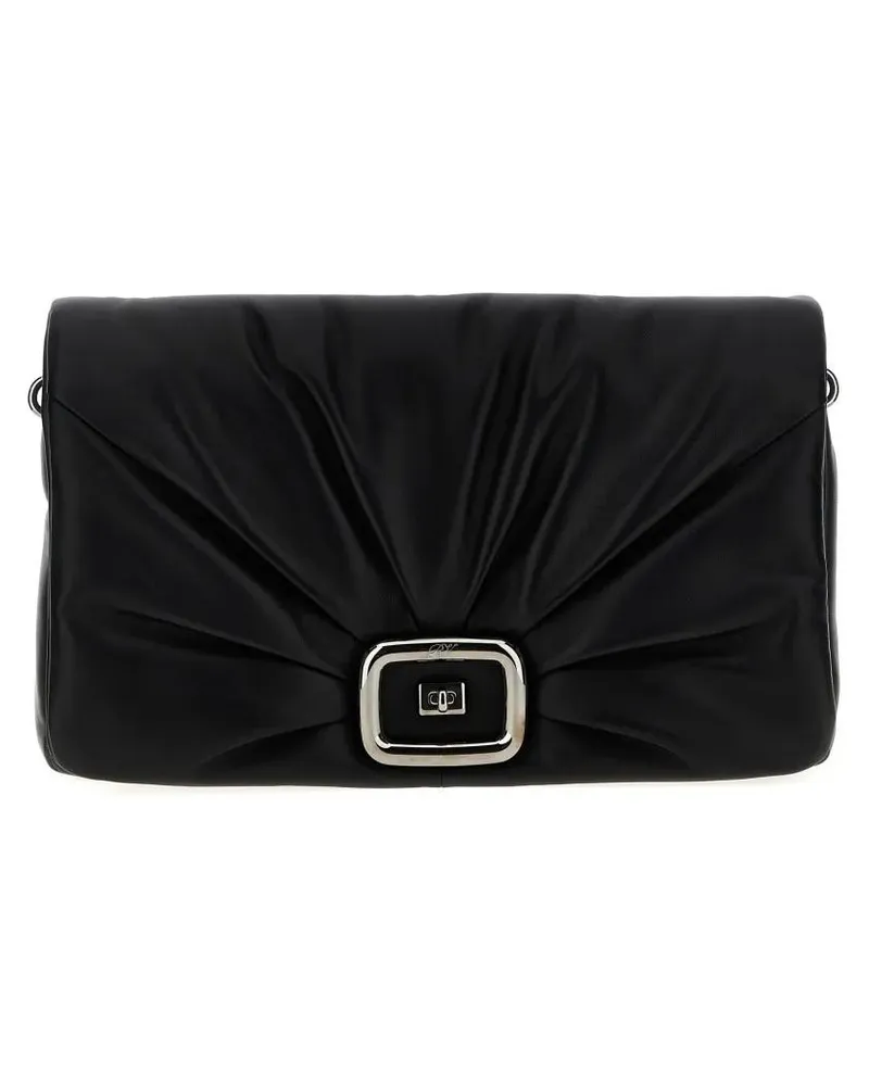 Roger Vivier Hobo Bags 'Viv' Choc Large' Shoulder Bag schwarz Schwarz
