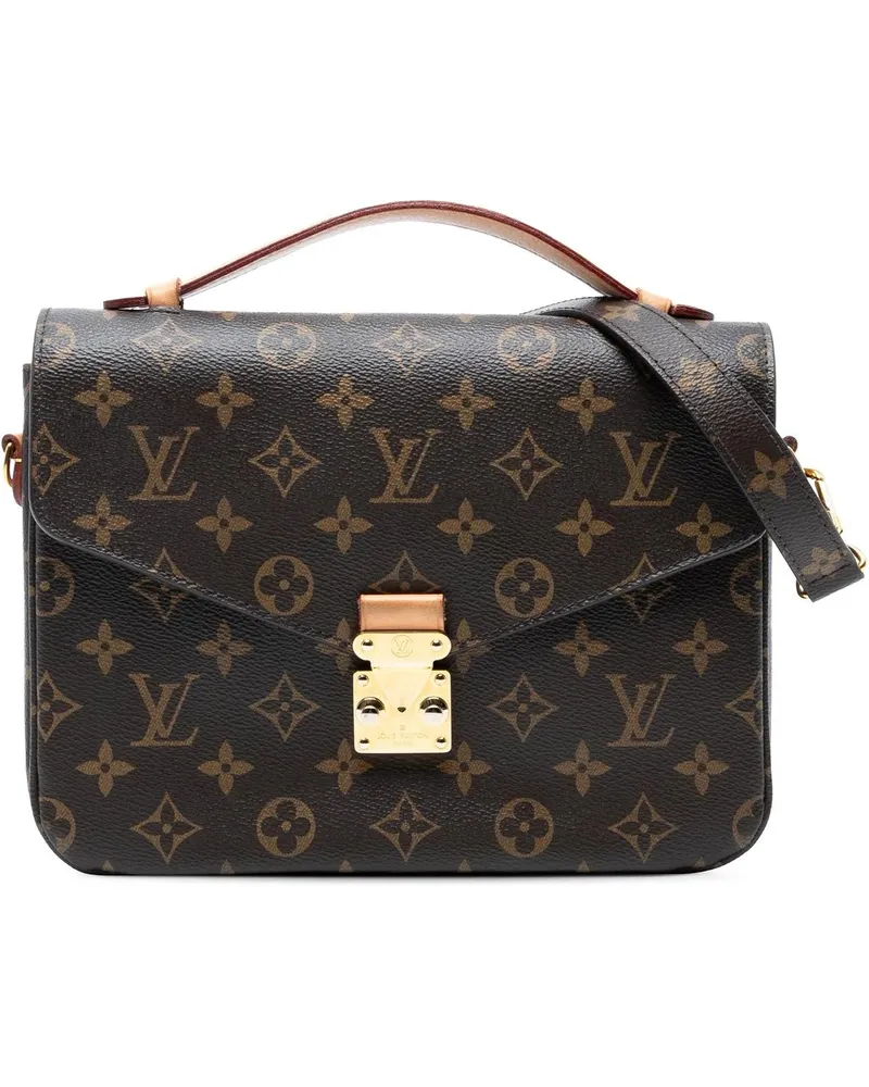 Louis Vuitton Hobo Bags Monogram Pochette Metis braun Braun