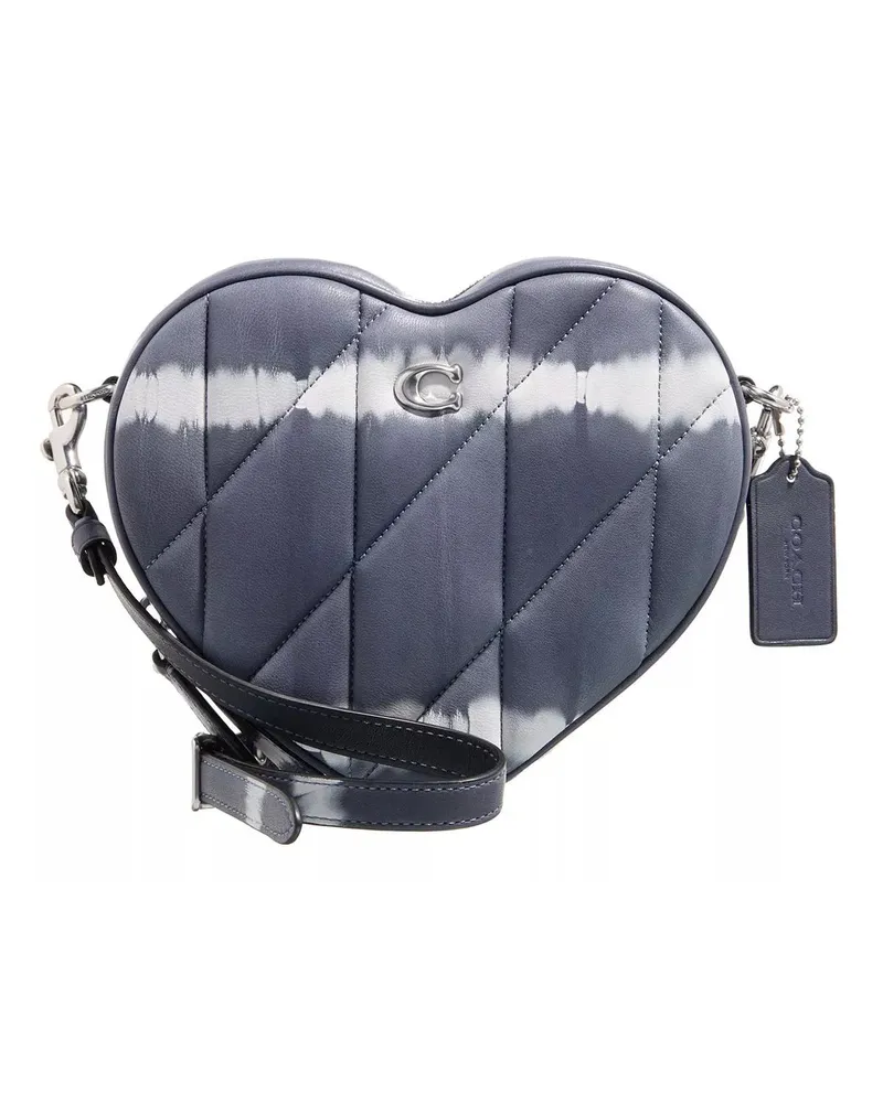 Coach Crossbody Bags Quilted Tie-Dye Heart Crossbody blau Blau