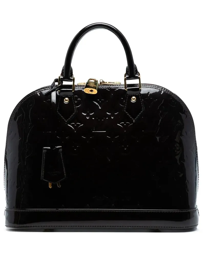 Louis Vuitton Crossbody Bags Monogram Vernis Alma PM orange Orange