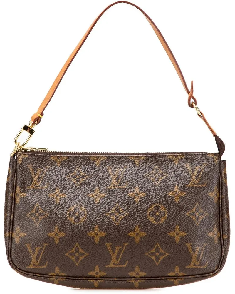Louis Vuitton Hobo Bags Monogram Pochette Accessoires braun Braun