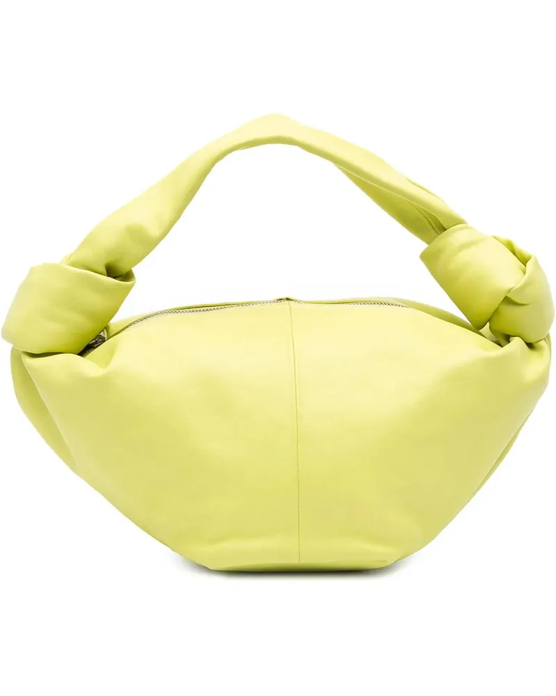 Bottega Veneta Crossbody Bags Mini Calfskin Double Knot grün Grün