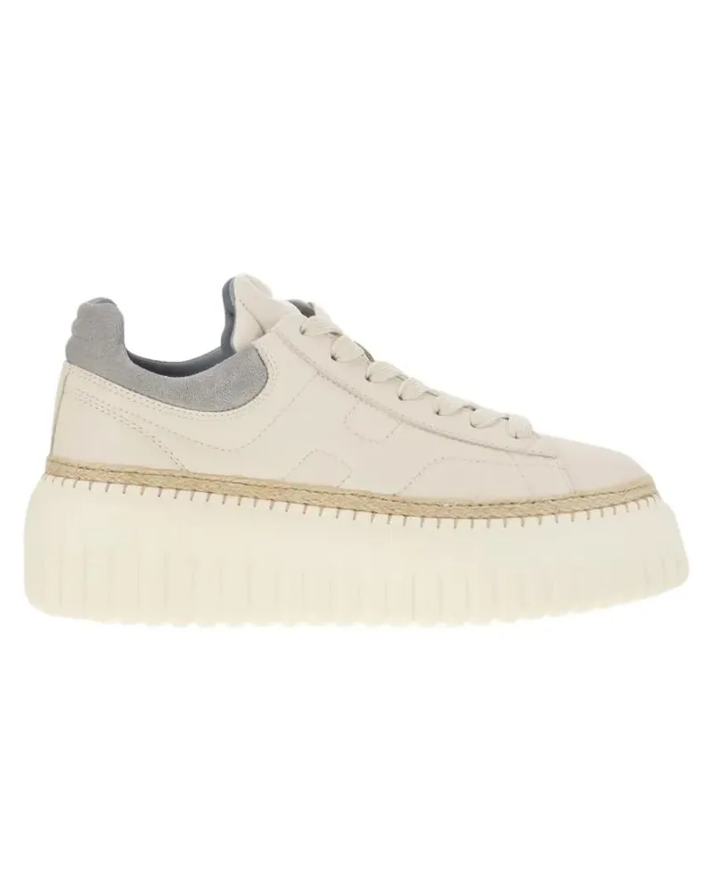 Hogan Low-Top Sneaker H-Stripes - Leather Trainers weiß Weiß