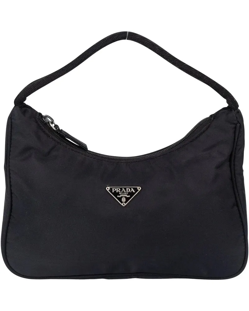 Prada Crossbody Bags  Black Nylon Triangle Vintage Re-Edition Hand schwarz Schwarz