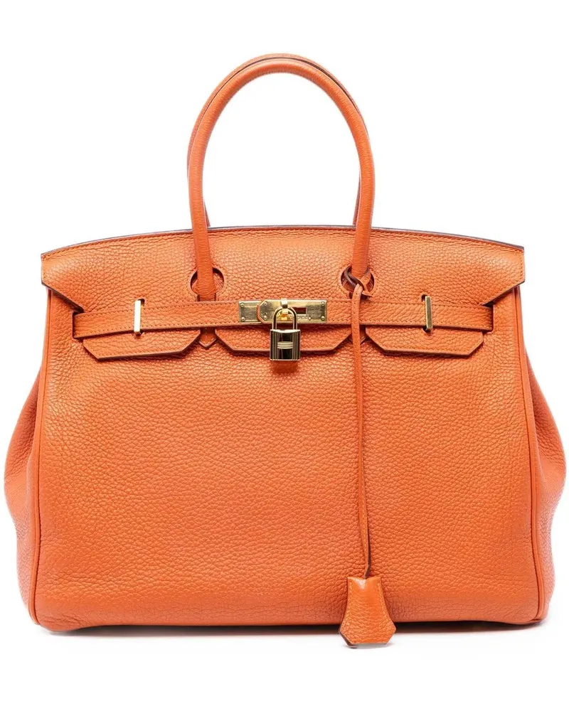 Hermès Crossbody Bags Togo Birkin Retourne 35 orange Orange