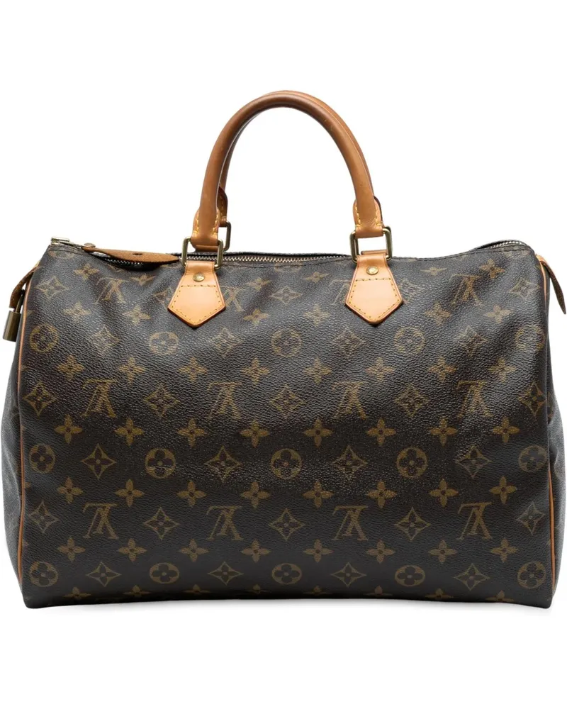 Louis Vuitton Crossbody Bags Monogram Speedy 35 braun Braun