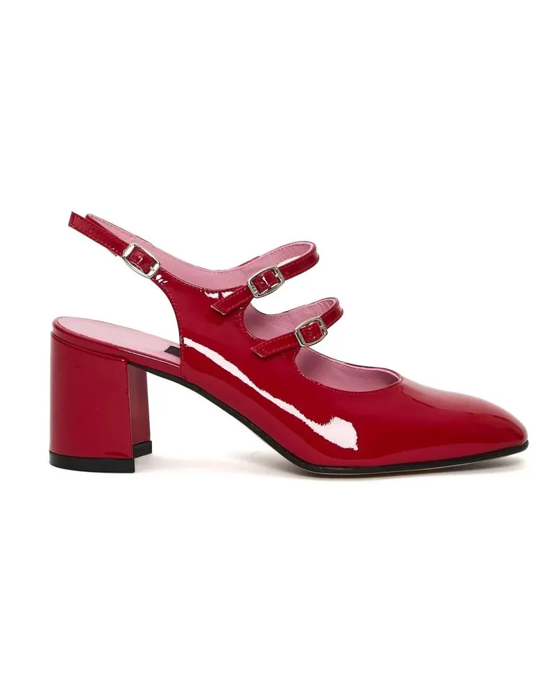 Carel Hohe Schuhe Vernice 60 Mm Red Patent Leather Slingback rot Rot