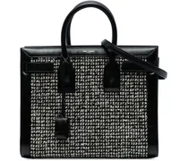 Hobo Bags Small Tweed Houndstooth Sac De Jour Satchel schwarz