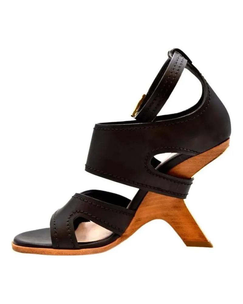 Alexander McQueen Sandalen Sandal Black schwarz Schwarz