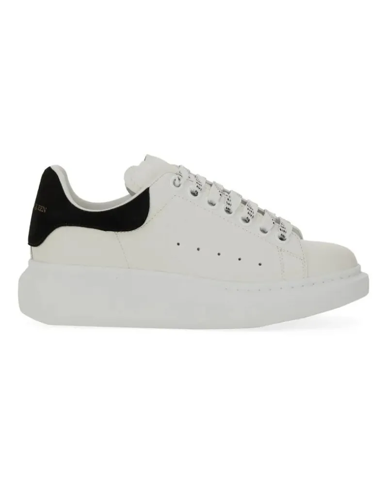 Alexander McQueen Low-Top Sneaker Calfskin Oversized Sneakers With Suede Accents weiß Weiß