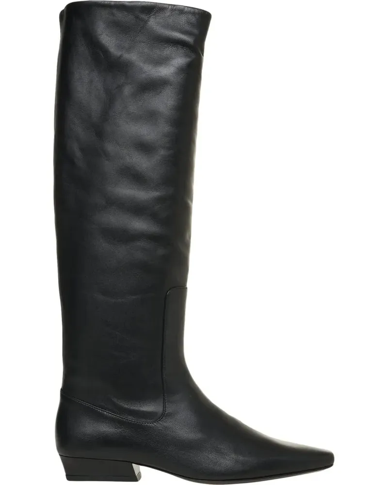 STAUD Stiefel Leather boots 'Wally' schwarz Schwarz