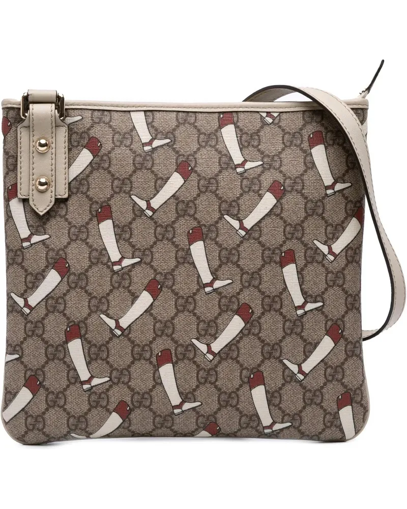 Gucci Hobo Bags GG Supreme The Boot Crossbody braun Braun