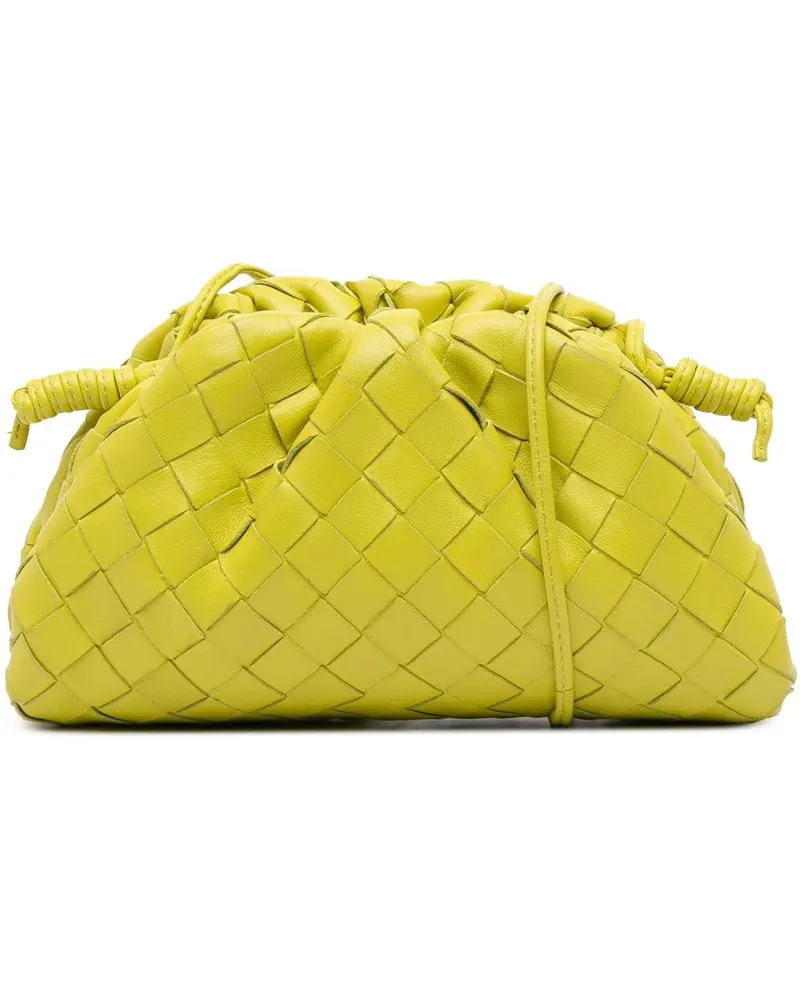 Bottega Veneta Hobo Bags Nappa Intrecciato The Mini Pouch Crossbody gelb Gelb