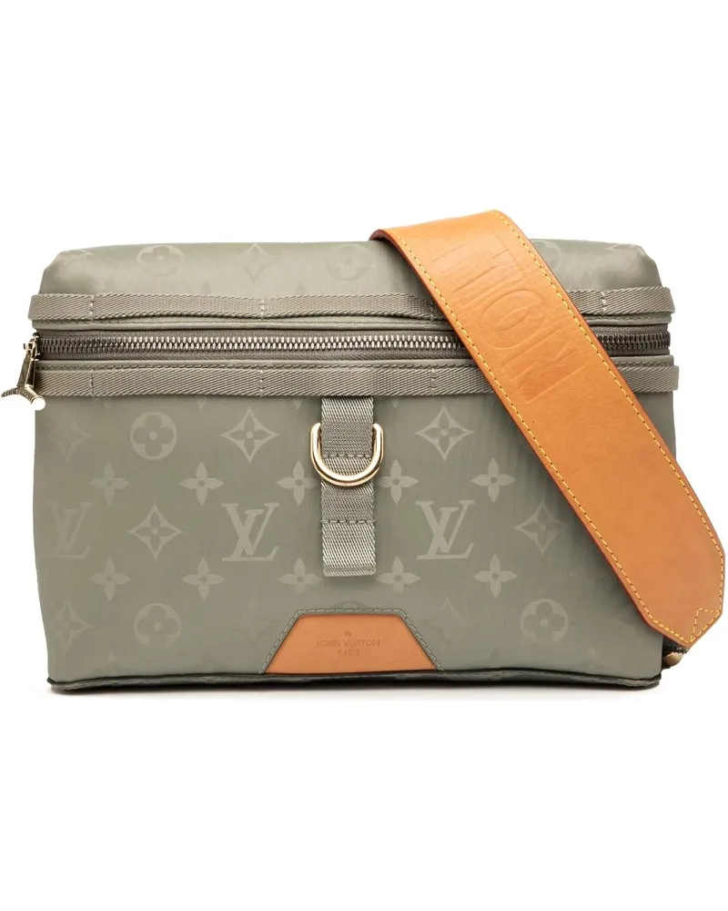 Louis Vuitton Hobo Bags Monogram Titanium Messenger PM grau Grau