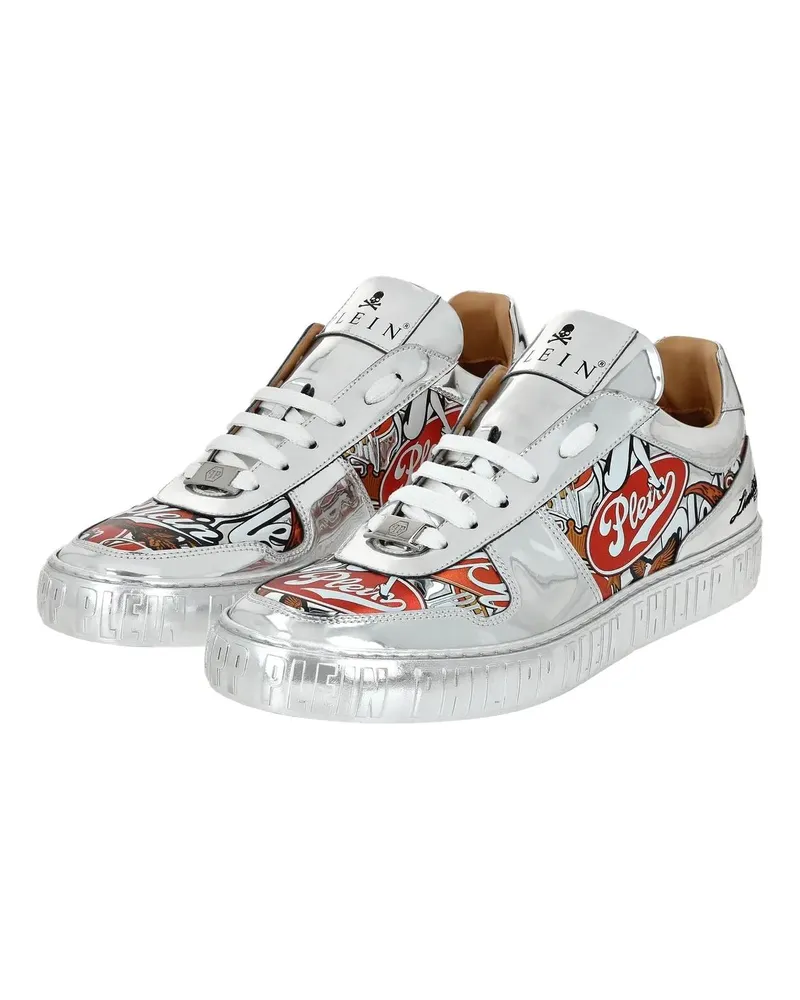 Philipp Plein Low-Top Sneaker Lo-Top Sneakers Eagle silberfarben Silber