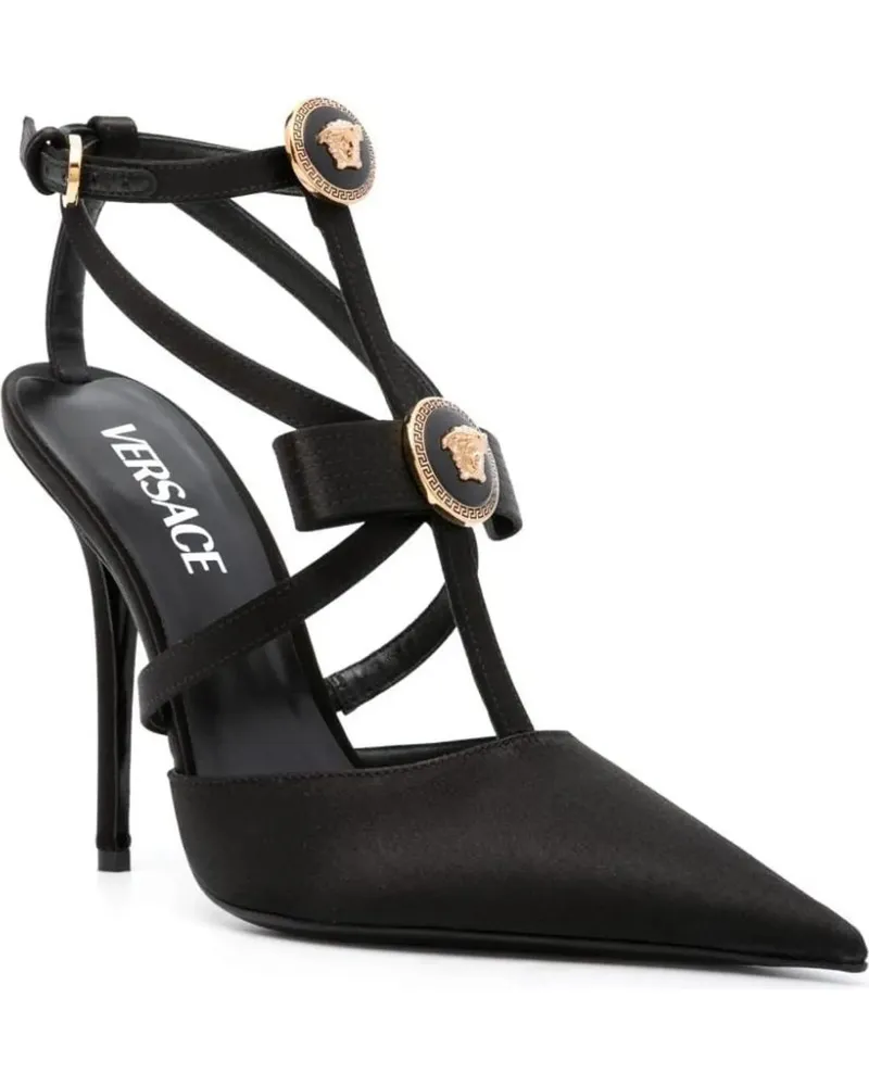 Versace Slipper & Pantoletten Sandals Black schwarz Schwarz