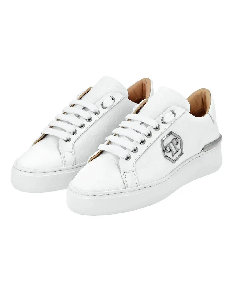 Philipp Plein Low-Top Sneaker Sneaker Monogram weiß Weiß