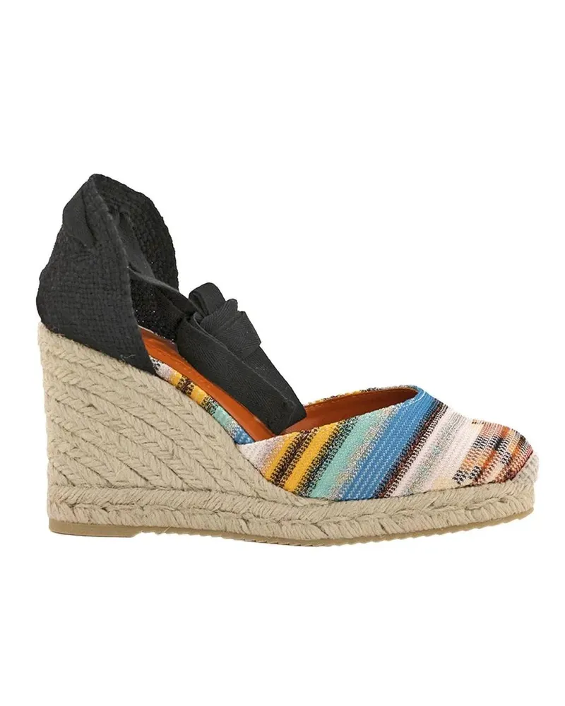 Missoni Sandalen Espadrilles With Zig Zag Pattern bunt Bunt