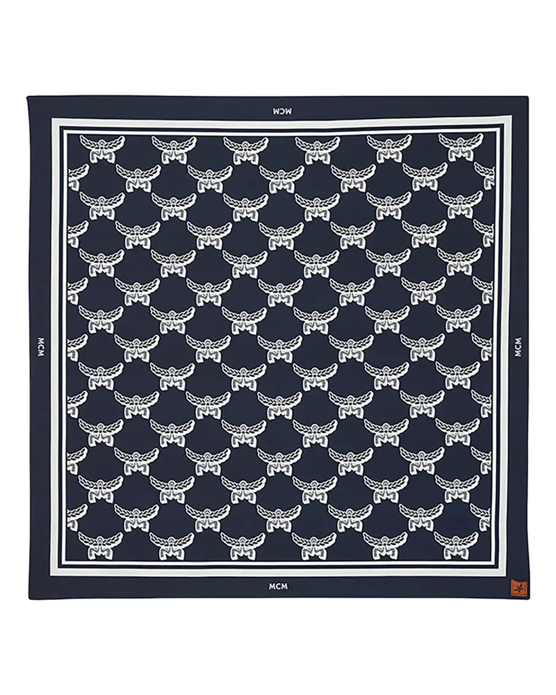 MCM Tücher & Schals Scarves Bandana-Tuch mit Lauretos-Monogramm blau Blau