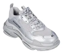 Low-Top Sneaker Silver Metallic' Triple S Sneaker weiß
